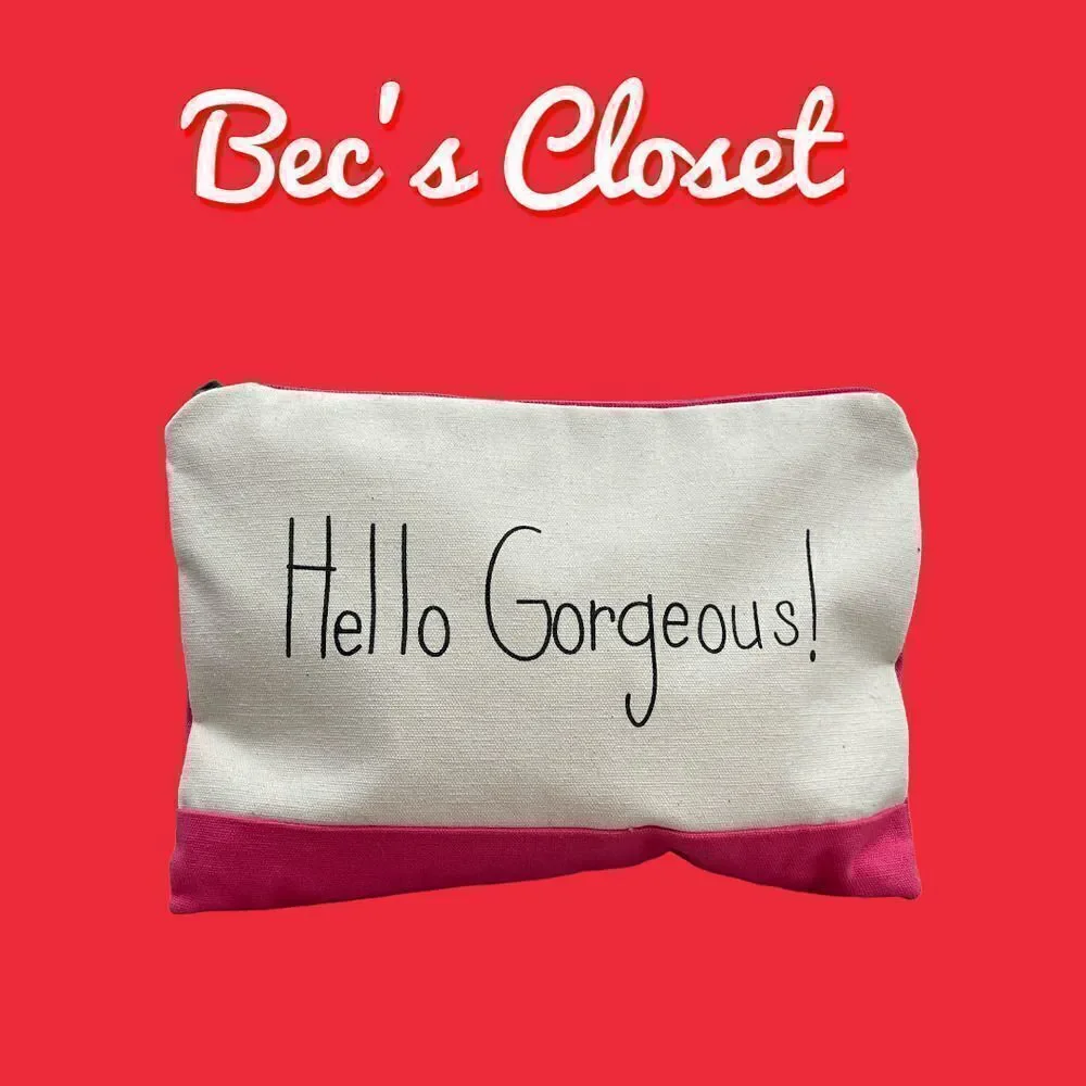Fashion Cosmetic Storage Zipper Pink Cream Bag
